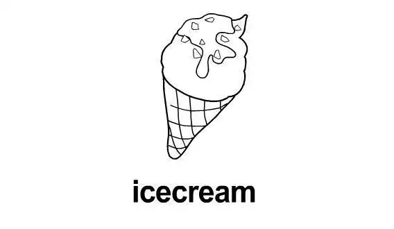 icecream的简笔画