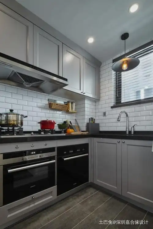 时尚美式家餐厅橱柜美式经典厨房设计图片赏析