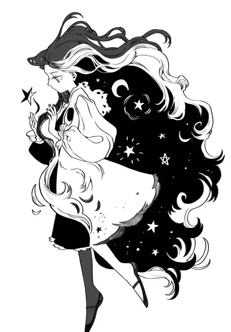 创意的黑白色卡通人物插画,简单又不失优美