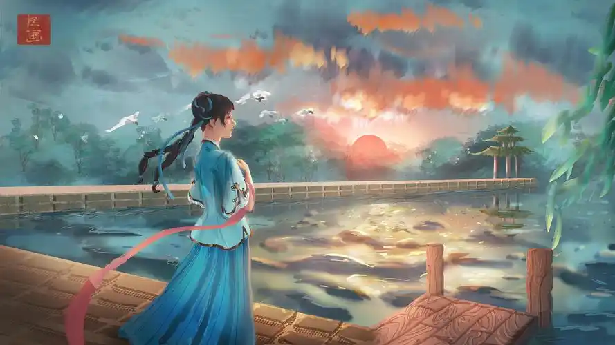 诗语江南王者荣耀西施新皮肤同人图