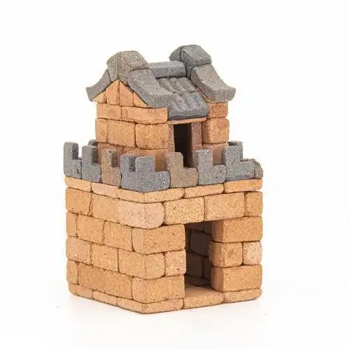 品牌故事:将砖块像叠积木般组合成各式建筑,特别以中式传统古厝为