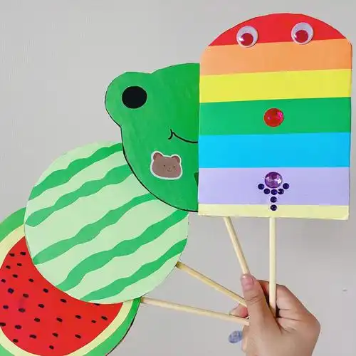 幼儿园亲子手工  #幼儿园  #手工  #亲子手工  #手工扇子