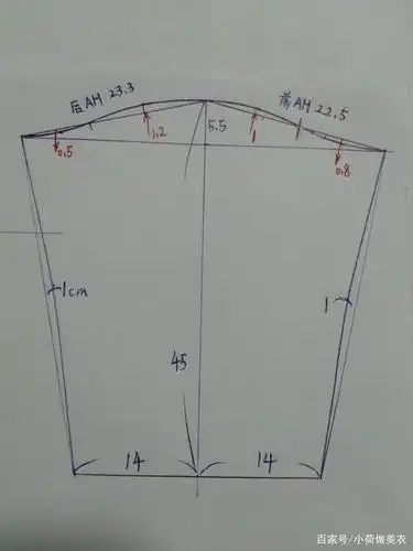 落肩袖带帽卫衣的裁剪制图