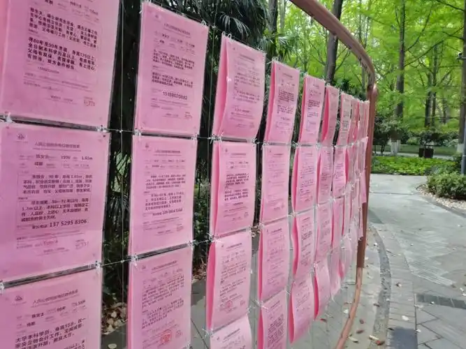 成都人名公园相亲角