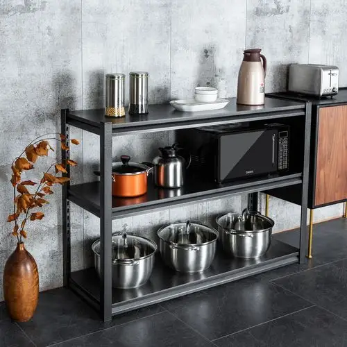 厨房置物架橱柜落地式多层货架三层阳台厨房置物架