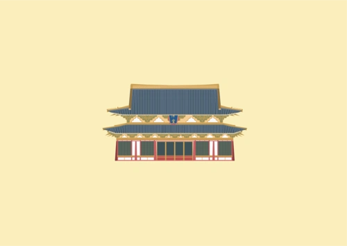 古建筑寺庙的小法堂