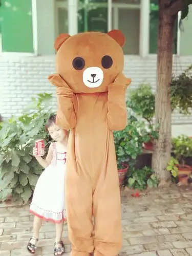 网红熊抖音熊人偶服装成人行走传单熊活动道具布朗熊卡通玩偶服优惠券