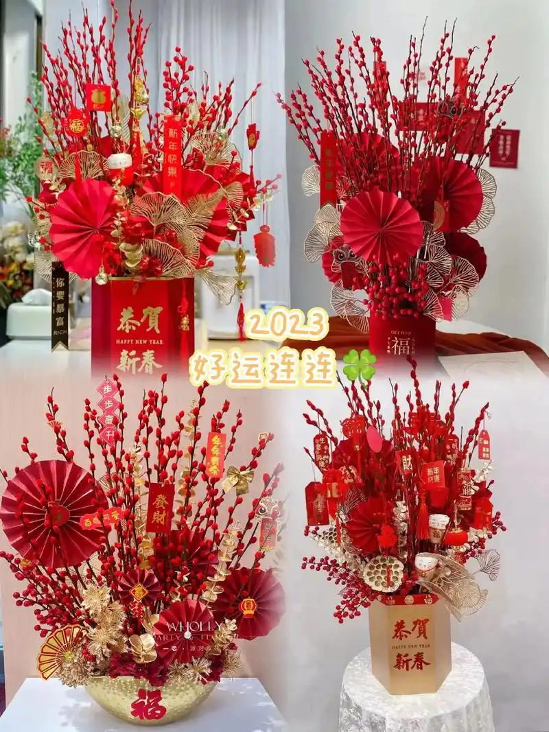 抖音图文来了 银柳,谐音"银留"寓意着招财纳福,新年家里摆 - 抖音