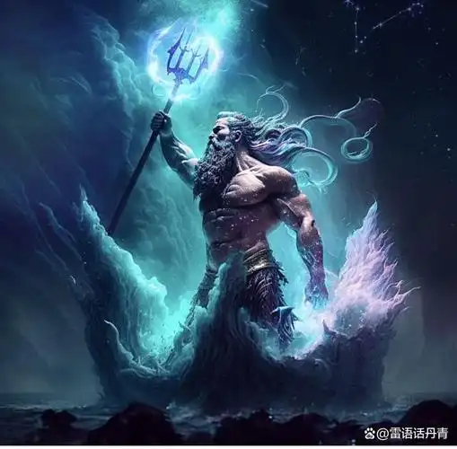 海洋之王:波塞冬在cg绘画中的壮丽呈现