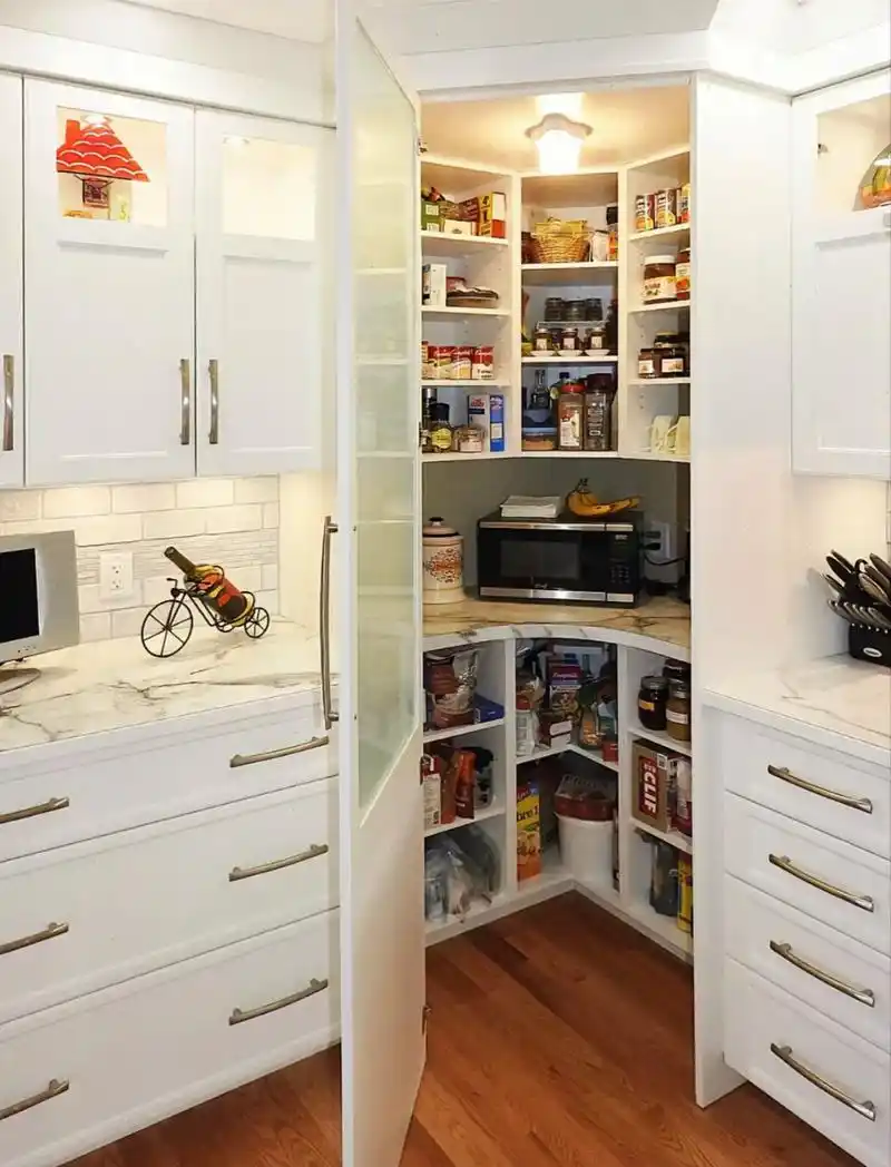 我宣布:这是我见过最实用的"转角橱柜"做法,太实用了!