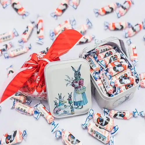 小白兔奶糖礼盒装 500/300/114克 冠生园生日情人礼物喜糖食 散装500g