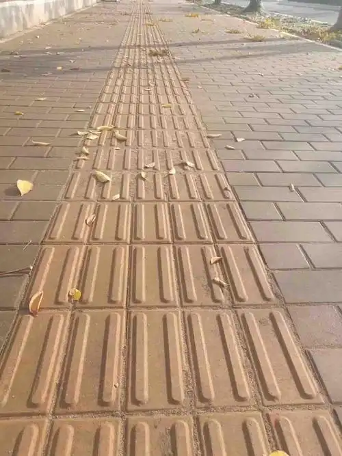 烧结盲道砖供应思诚多孔盲道砖陶土条盲砖盲道烧结砖厂家直销