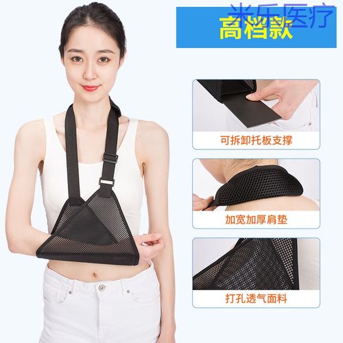 医用成人手臂吊带大人前臂骨折吊胳膊网兜锁骨骨折脱臼固定托 均码