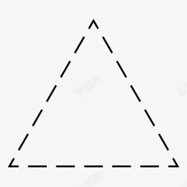虚线三角形图形几何图形图标