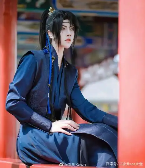 眼神杀,《二哈和他的白猫师尊》薛蒙cos,精致帅气太有代入感了