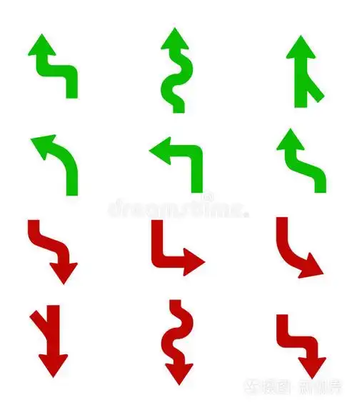 不同箭头的矢量集