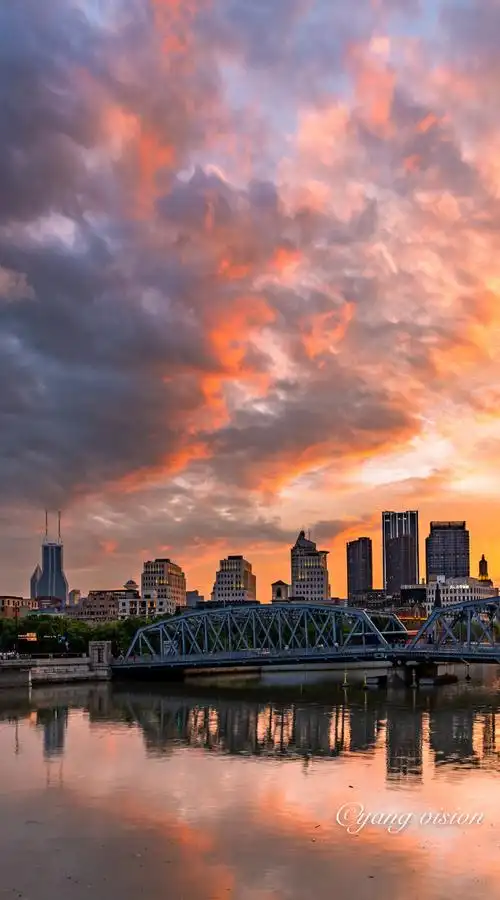 城市巡游记##上海##晚霞