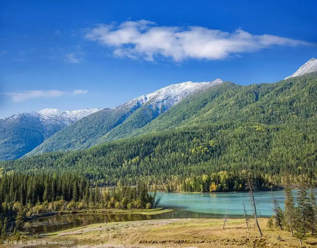新疆喀纳斯国家地质公园神仙湾