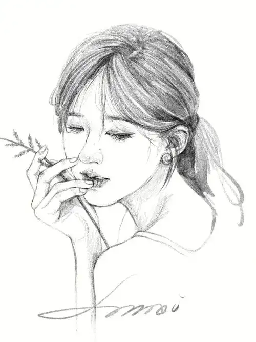 每日一练线稿赵露思