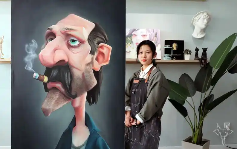 墙绘培训 | 喷绘人物