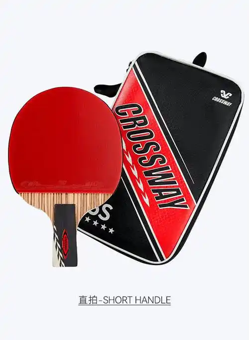 克洛斯威乒乓球拍单双拍儿童小学生直横拍初学者乒乓拍 p501五星1支至