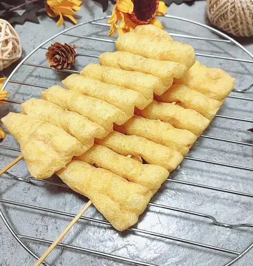 水煮豆腐串豆腐泡串麻辣烫关东煮食材冷冻半成品3公斤/箱100串