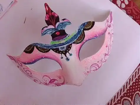 手绘中国风面具