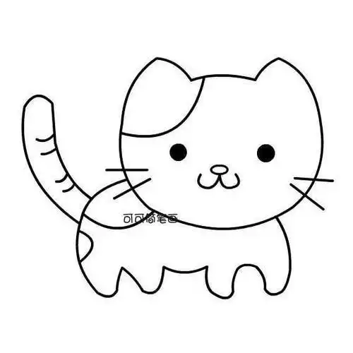 猫咪简笔画小猫咪的画法儿童画小动物简笔画图片儿童简笔画图片大全