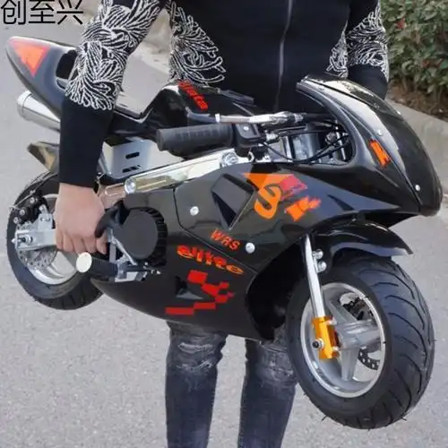 摩托车儿童冲混合油摩托迷你车儿摩托油机跑车小型冲小跑机车汽油