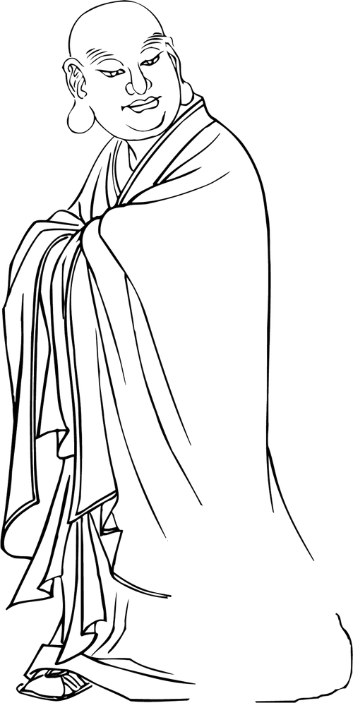 彩色和尚自画像(用代码变色)