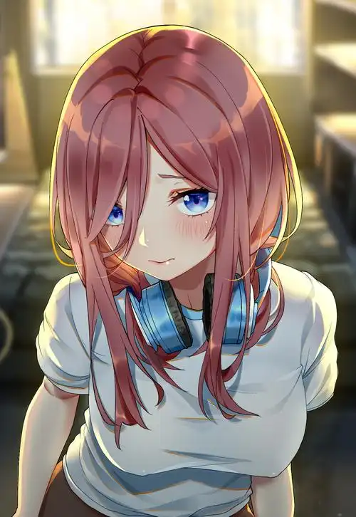 哇啊~她好迷人,特别是穿黑丝的时候~ |《五等分的新娘》三玖绝美壁纸