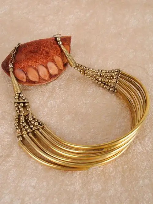 首饰 饰品 金色铜 颈圈 饰品 配饰