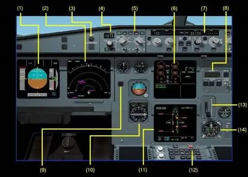 airbus a320 飞机驾驶舱仪器初识