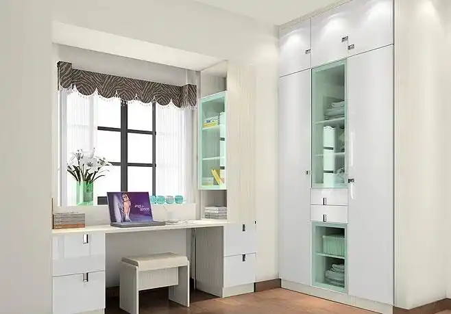 飘窗书桌装修给卧室增添一份书香气息