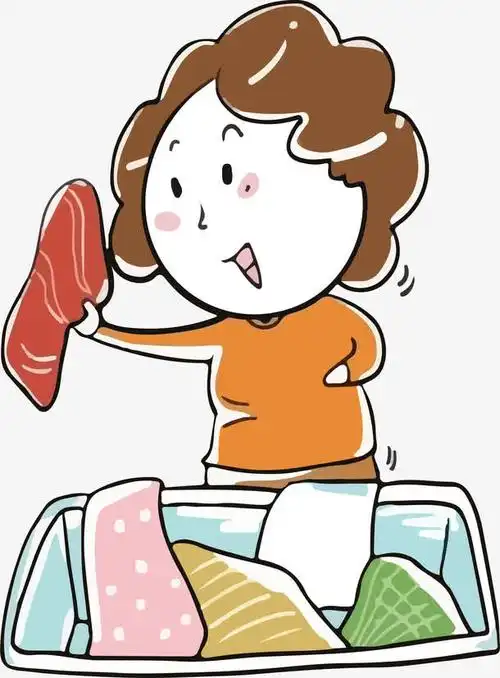 卡通洗衣服的女人矢量