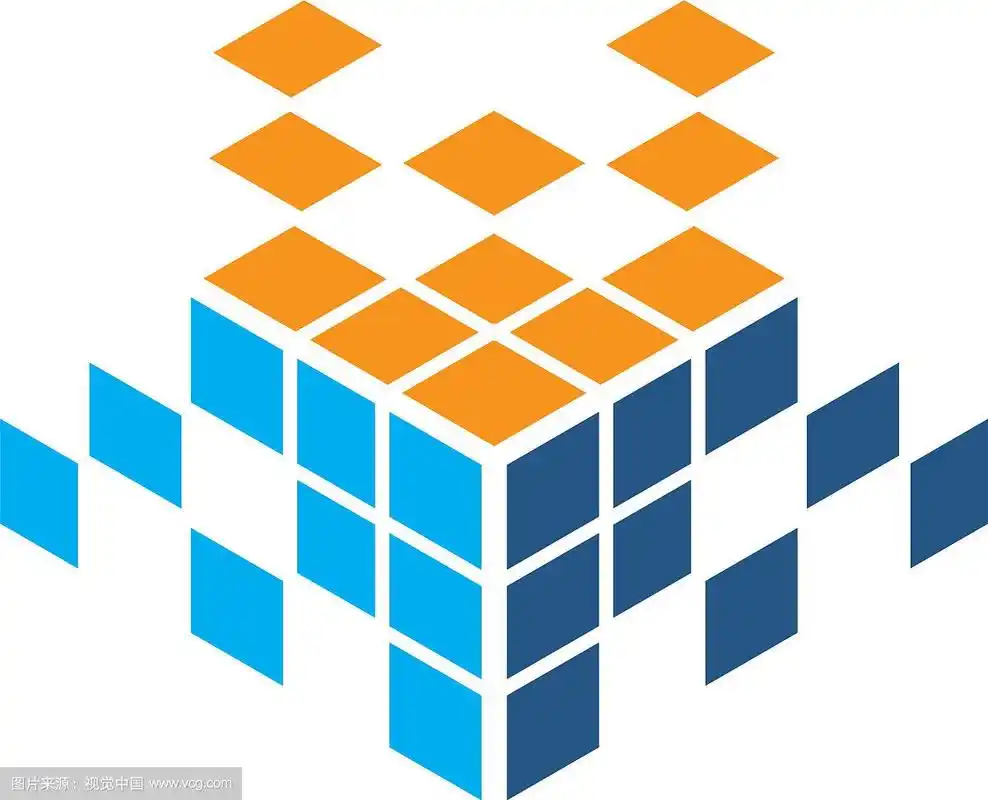 抽象魔方技术标志