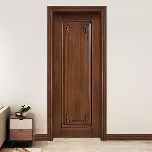 厂家直销新中式实木烤漆门简约门卧室门平开门全实木门原木室内门