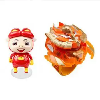 变身器手表套装 裂变五灵锁召唤器铁拳虎儿童玩具 猪猪侠模型 火焰鹤