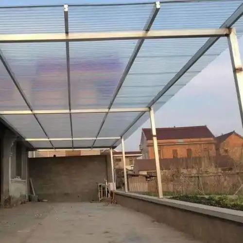 彩钢房遮光网阳光板采光板阳光房玻璃钢纤维彩钢瓦雨棚屋顶瓦耐力板半