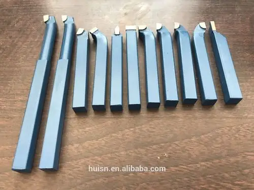 刀具11 件钎焊硬质合金尖头车床车刀套装 10 x 10毫米柄迷你车床刀具