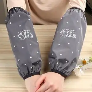 加大加长黑色男女防水防脏袖套棉袄防污护袖套工作劳保套袖可水洗