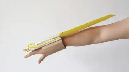 帅气的可旋转袖剑折纸, 看一遍就可以学会, 手工折纸视频