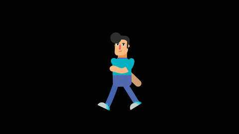 q版人物或是各种动物简单动作呈现 好学生 的作品 男孩走路 登入留