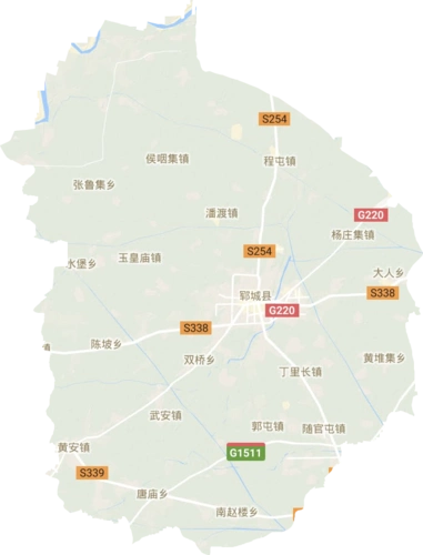 郓城县高清地形地图
