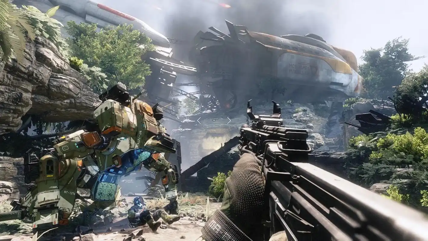 泰坦陨落2 #每一帧都是壁纸#游戏 #主机游戏  你好,b - 抖音