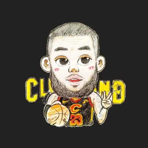 nba漫画肖像系列·骑士 詹姆斯|动漫|单幅漫画|nba乐爷 - 原创作品