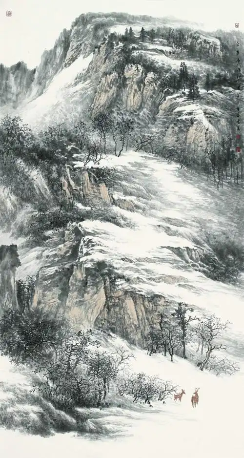 内蒙古赤峰.张怀勇的山水画欣赏(2)