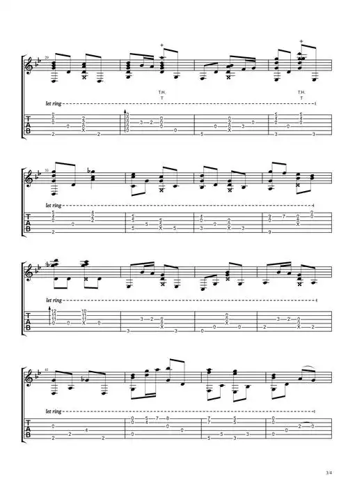 dnf痛苦之村leshphon吉他谱吉他独奏谱