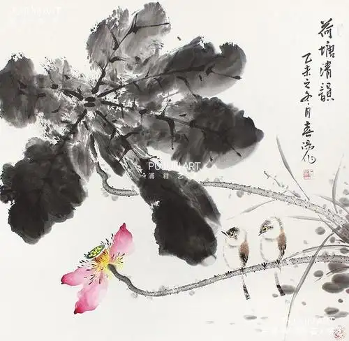 霍春阳小写意花鸟画作品欣赏