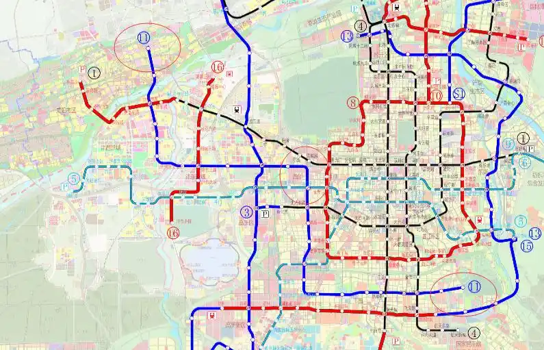 地铁11号线,全长47km,起于杜陵,途经长安韦曲,沿东仪路折向北,沿电子